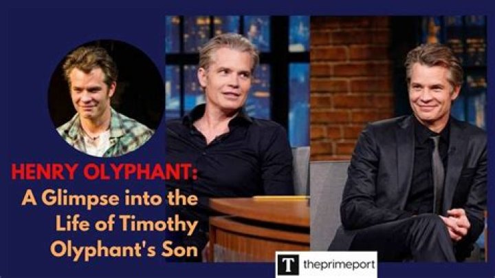 Henry Olyphant Was a Sports Fan as a Child Facts about Timothy Olyphant's Son